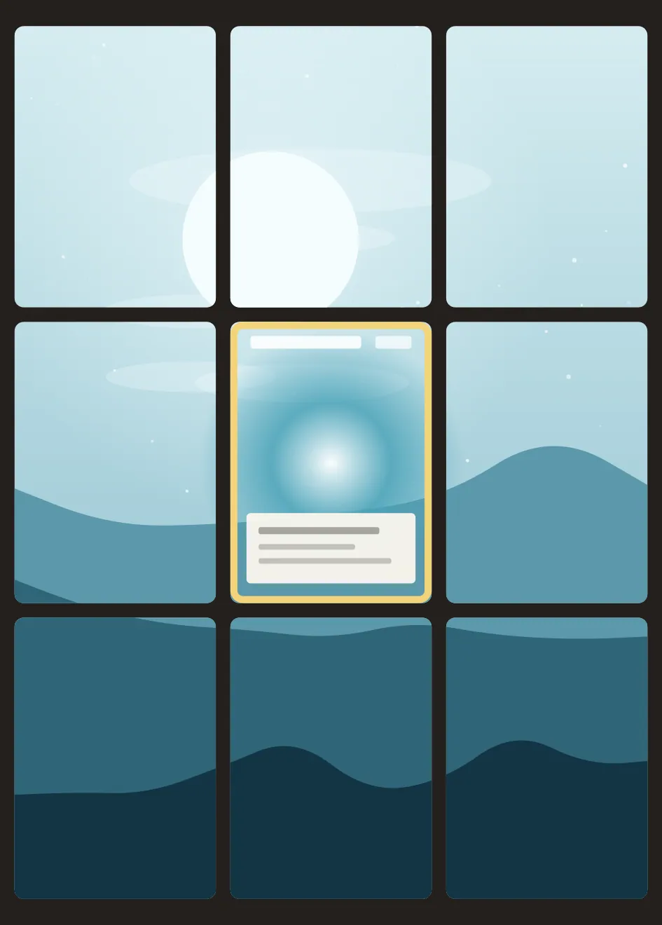 Lokhlass — Chant de banquise — page 3×3 complète – extended card